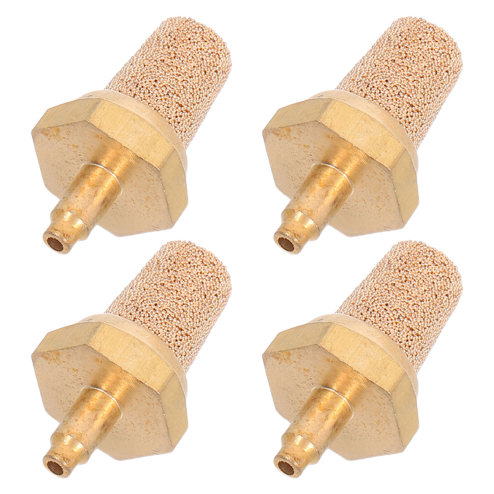 Nozzle Brass - 4個入り ステージ用フォグマシンフィルターノズル、銅製または真鍮製、消音器、騒音低減、M5ネジ式、フォグマシン用アクセサリー