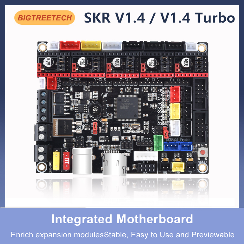 Btt Skr Mini - Btt skr v1.4マザーボード,3Dプリンター用ターボコントロールパネルTmc2208,vs skr 2,ocus v1.1,BIGTREETECH-SKR