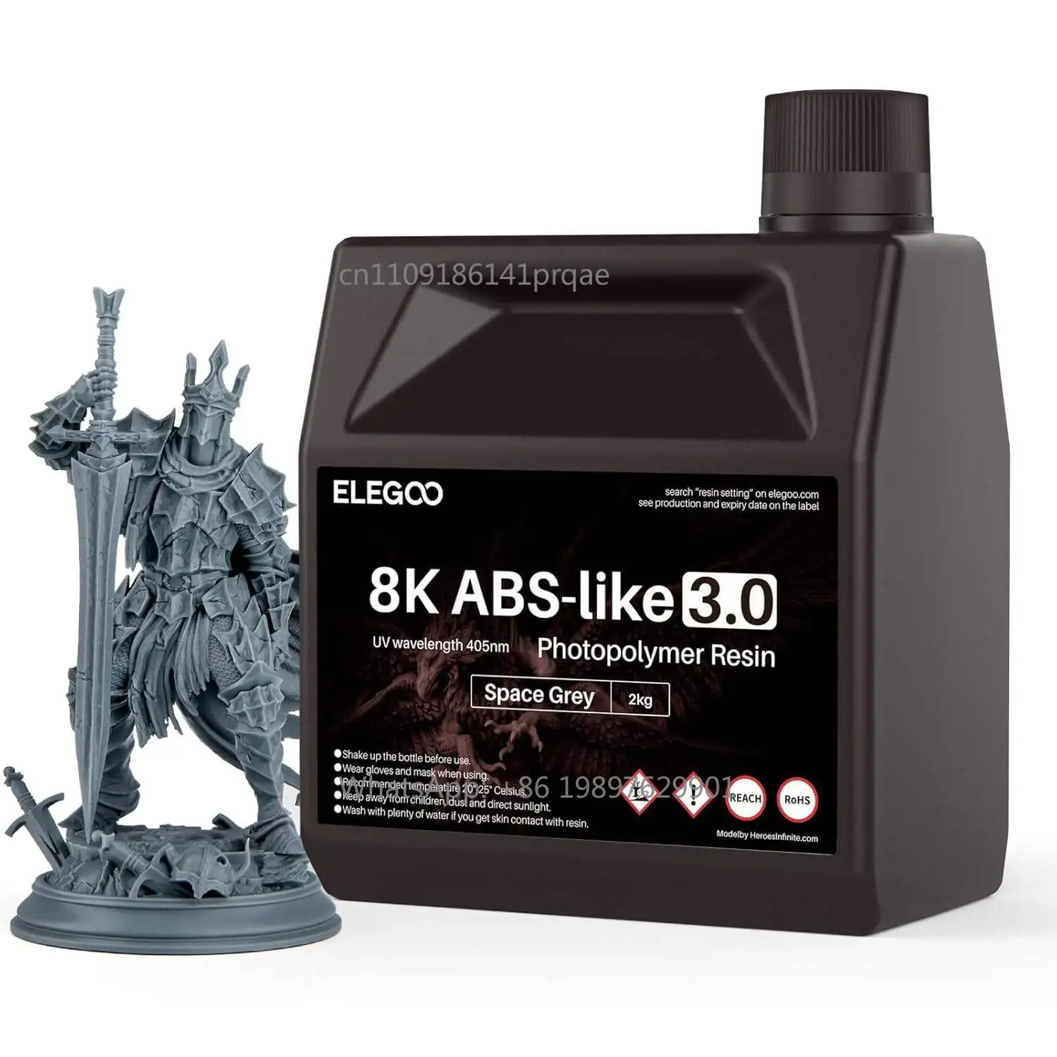 Uv Resin - 2026年最新版 ELEGOO 3Dプリンター用アクセサリー：8K ABS-Like 3.0樹脂、高強度、速硬化、405nm LCD