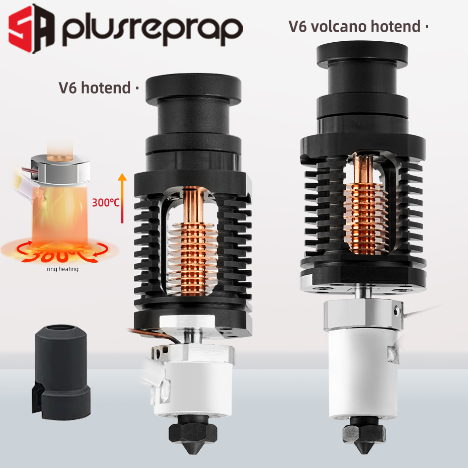 Direct Drive Extruder - E3DV6ホットエンドセラミックヒーティングコアキット、バイメタルヒートブレイク、硬化鋼ノズル、CR-10、VORON2.4、Ender 3に対応。