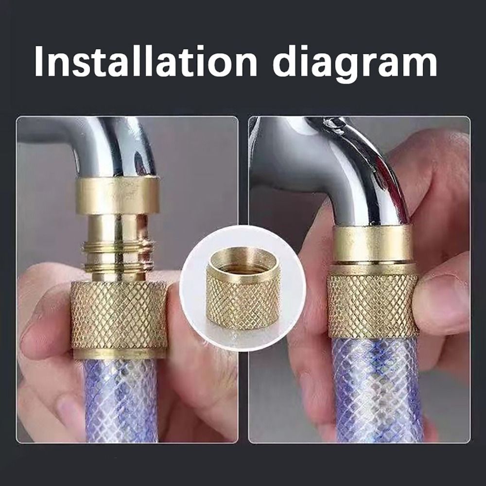 Nozzle Brass - 1 セット高圧水スプレートーチノズル、クイックコネクトコネクタ付き 1/2 インチ 3/4 インチ洗濯機ノズル真鍮メッキ
