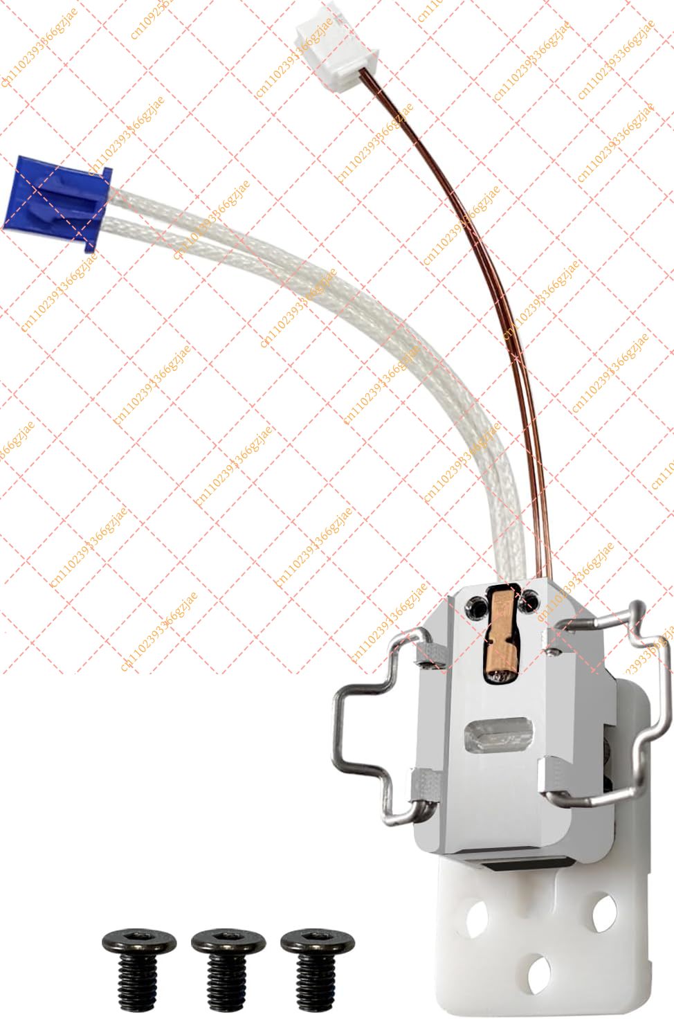 Hotend Assembly - HzdaDeve 0.4 0.6 0.8MM ホットエンドノズルと加熱アセンブリキット Kobra