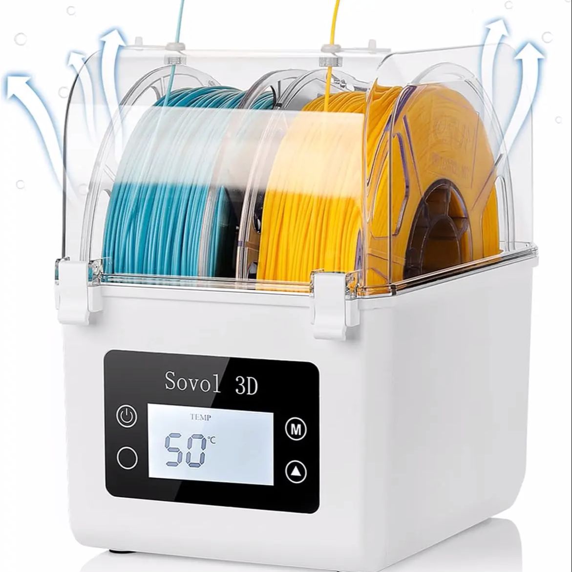 Enclosure 3D Printer - 印刷用フィラメント乾燥ツールホルダー,更新されたファン付きのSovol-3Dプリンターのセット,乾式酸塩用のドライボックス,SH01, 2023