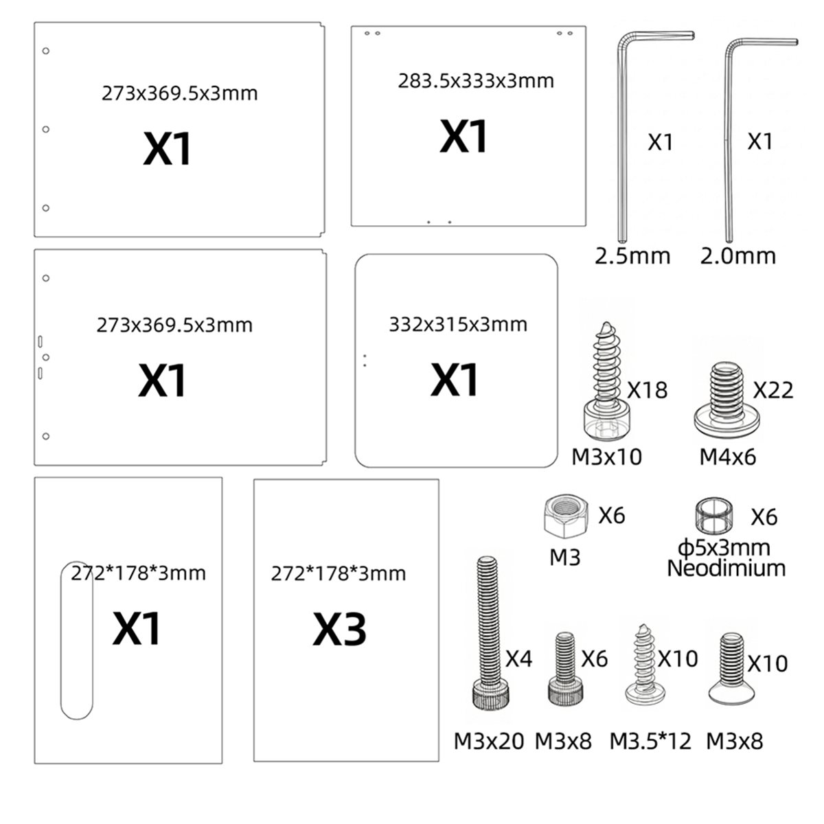 Enclosure 3D Printer - 【バリューパック】For Adventurer AD5X 3Dプリンターエンクロージャーキット AD5X用断熱・防塵PC保護カバーキット