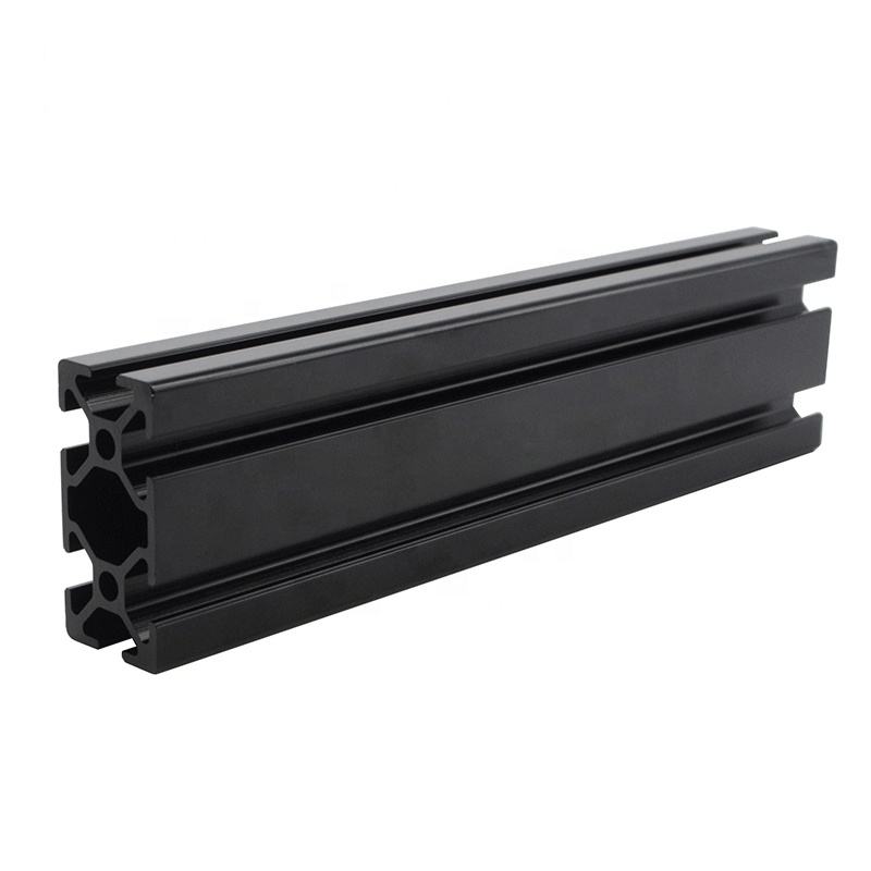 Extruder - 中国メーカー製 ブラック T5 6063 ブラック＆シルバーアルマイト加工 Tスロット