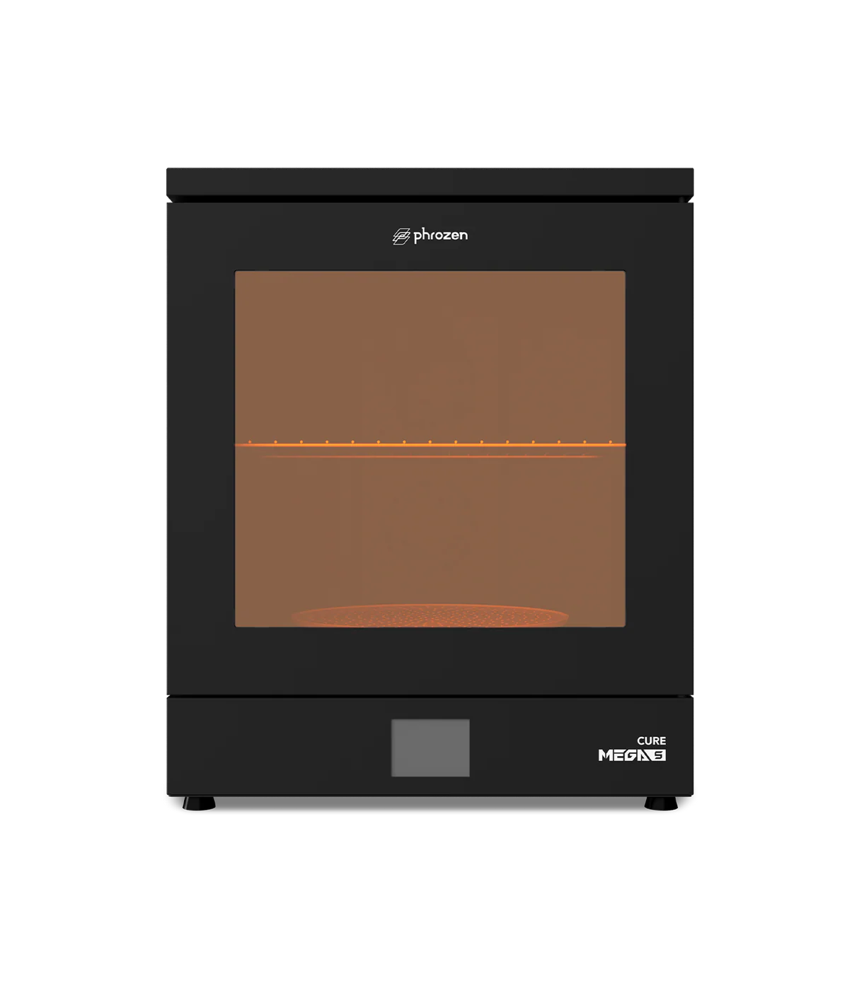 Enclosure 3D Printer - Phrozen Cure Mega S 3Dプリンター用レジン硬化ステーション、UVライトポストランプ、DIY硬化エンクロージャー、360度透明ターンテーブル