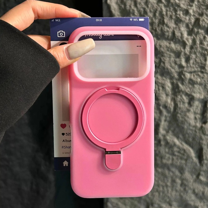 Tpu Filament - 液体シリコン製ジェリーカラーケース、MagSafe対応、iPhone 18/17/16/15/14 Pro Max用、折りたたみ式マグネットスタンド付き携帯カバー