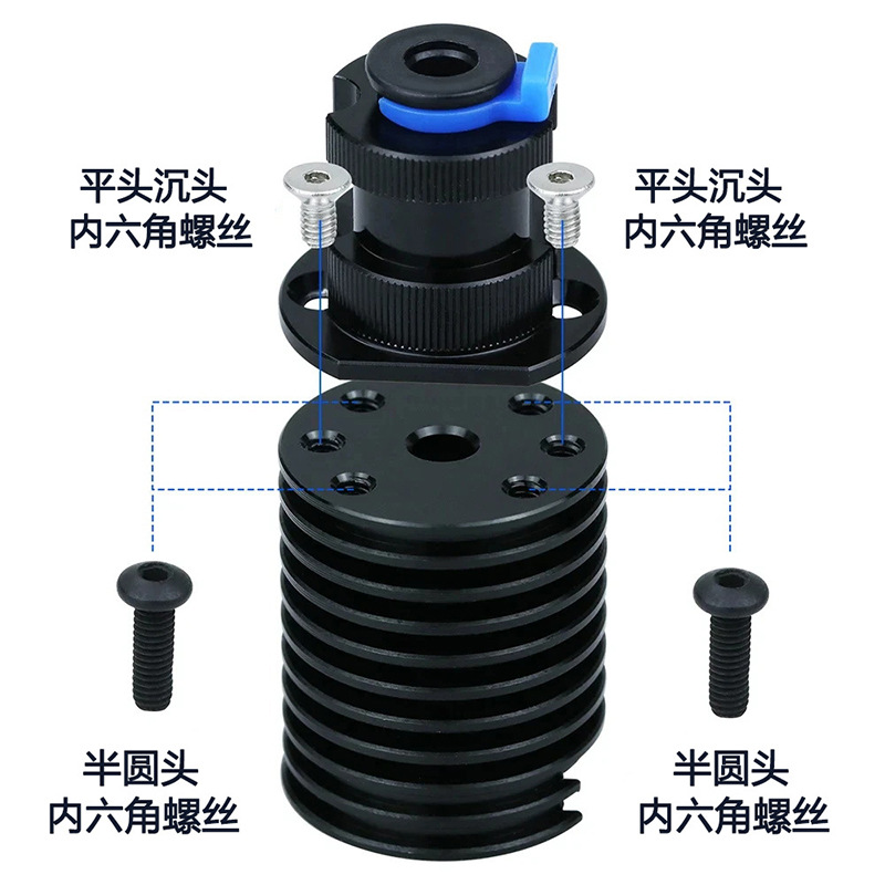 Printer Nozzle - 高温耐性セラミックノズル押出スリーブクイック印刷ノズル真鍮ノズル3Dプリンターアクセサリー