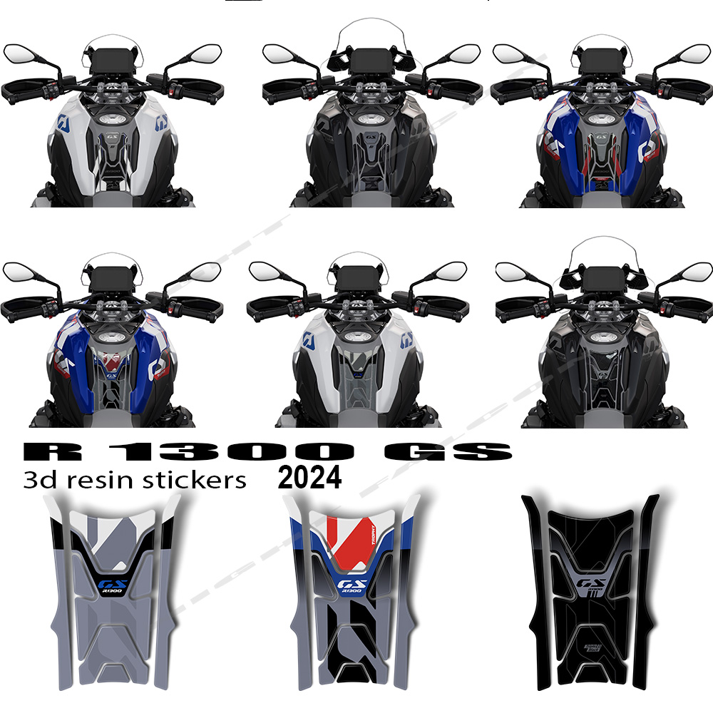 Resin Vat - オートバイ用エポキシ樹脂ステッカー,水槽パッド保護キット,黒のアクセサリー,bmw r 1300,gsトリプル,2023-2024
