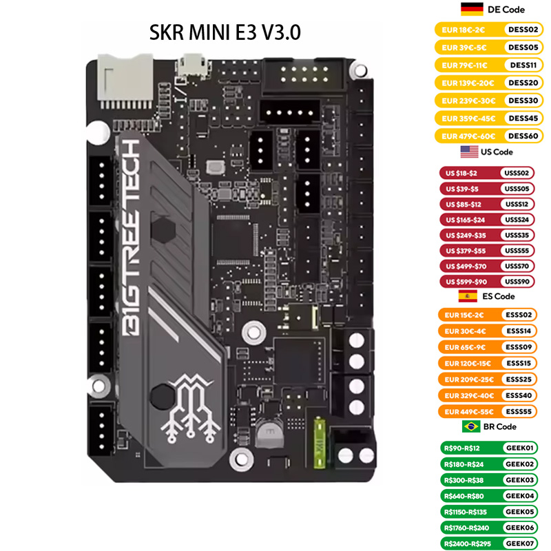 Btt Skr Mini - Bigtreetech-3Dプリンター部品 Mini e3 v2 tmc2209 Ender