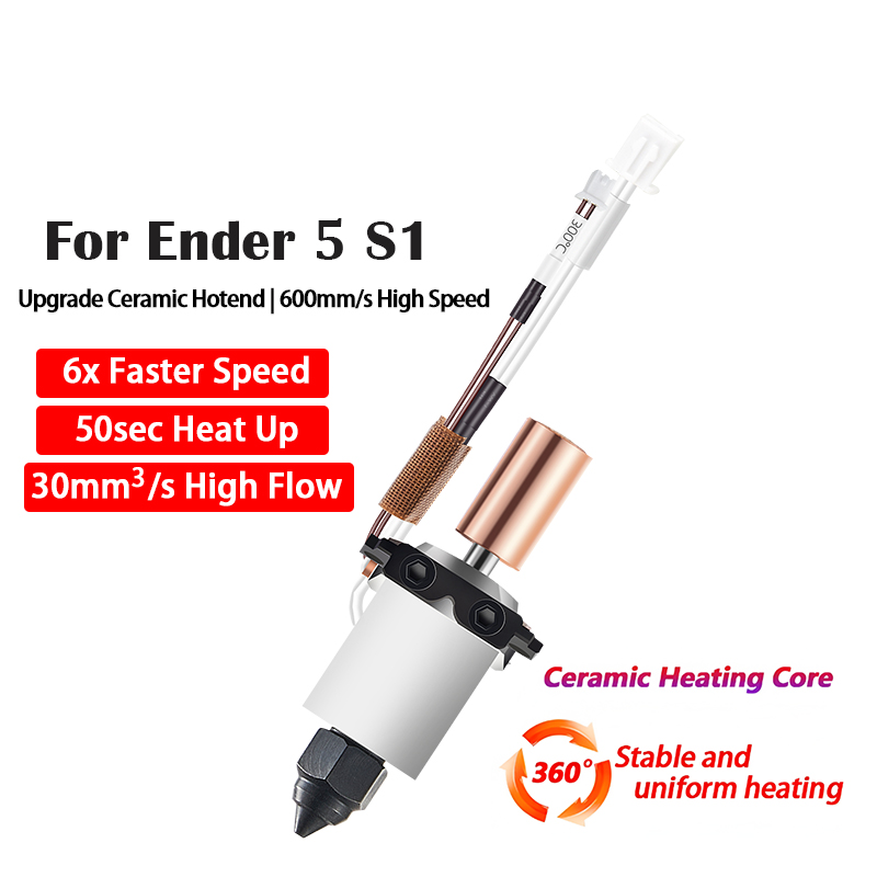 High Flow Ceramic Hotend - Ender 5用セラミックホットエンド,高流量,3Dプリンター部品,s1pro