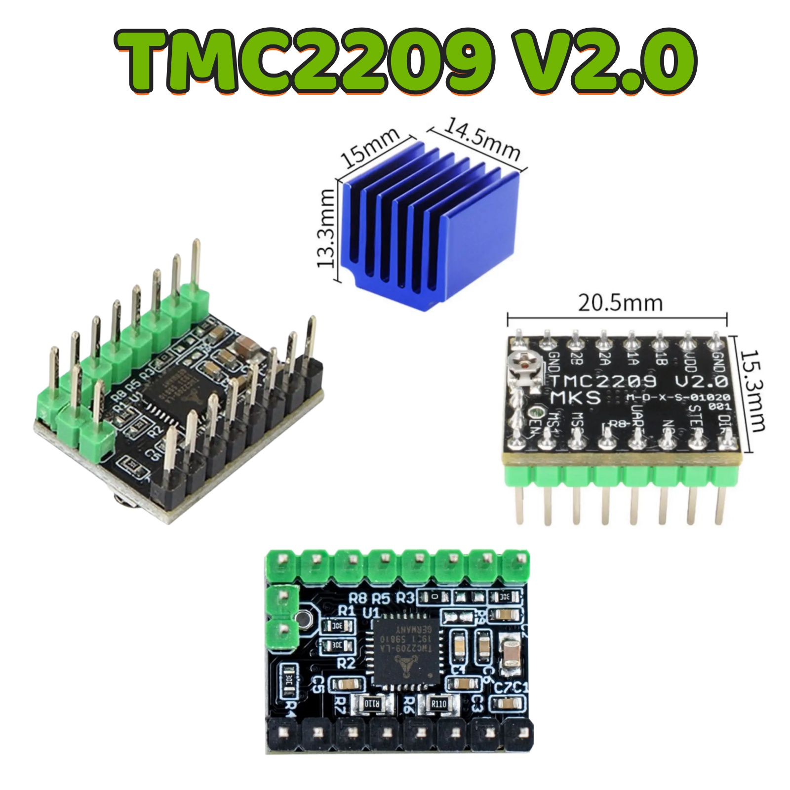 Mks Sgen - MKS TMC2209 V2.0 ステッピング モーター ドライバー