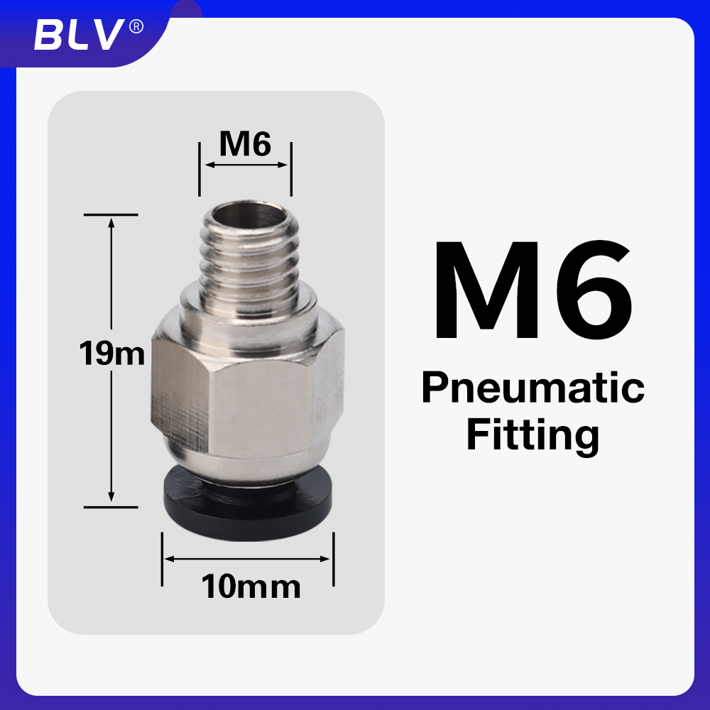 Bowden Tube - BLV ® 空気圧継手 G1/8' / M6
