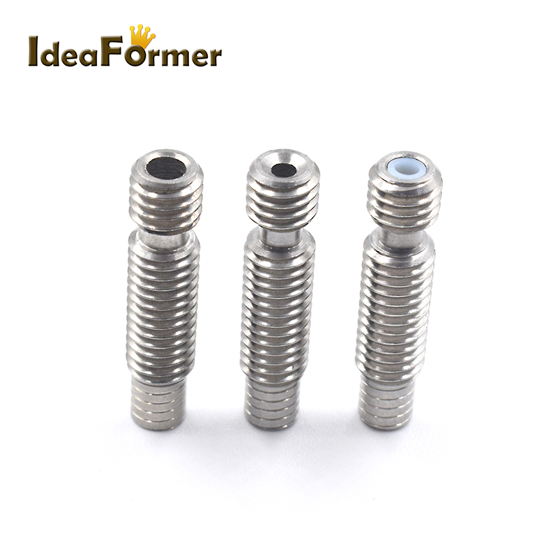 Filament 1.75 - スロート-ステンレス鋼の3Dプリンター部品,高さ26mm,v6用,短い距離の延長,熱ハウジング付き,1.75 /3.00mm