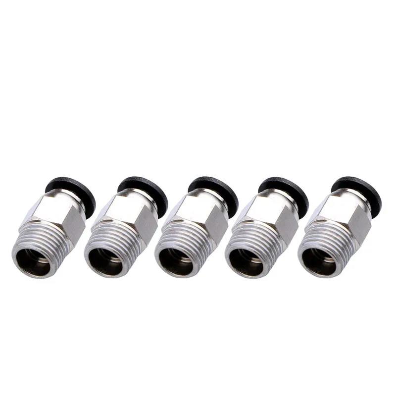 Bowden Tube - 10 ピース/ロット PC4-M6 PC4-01 クイック空気圧フィッティングボーデンカプラー 3D