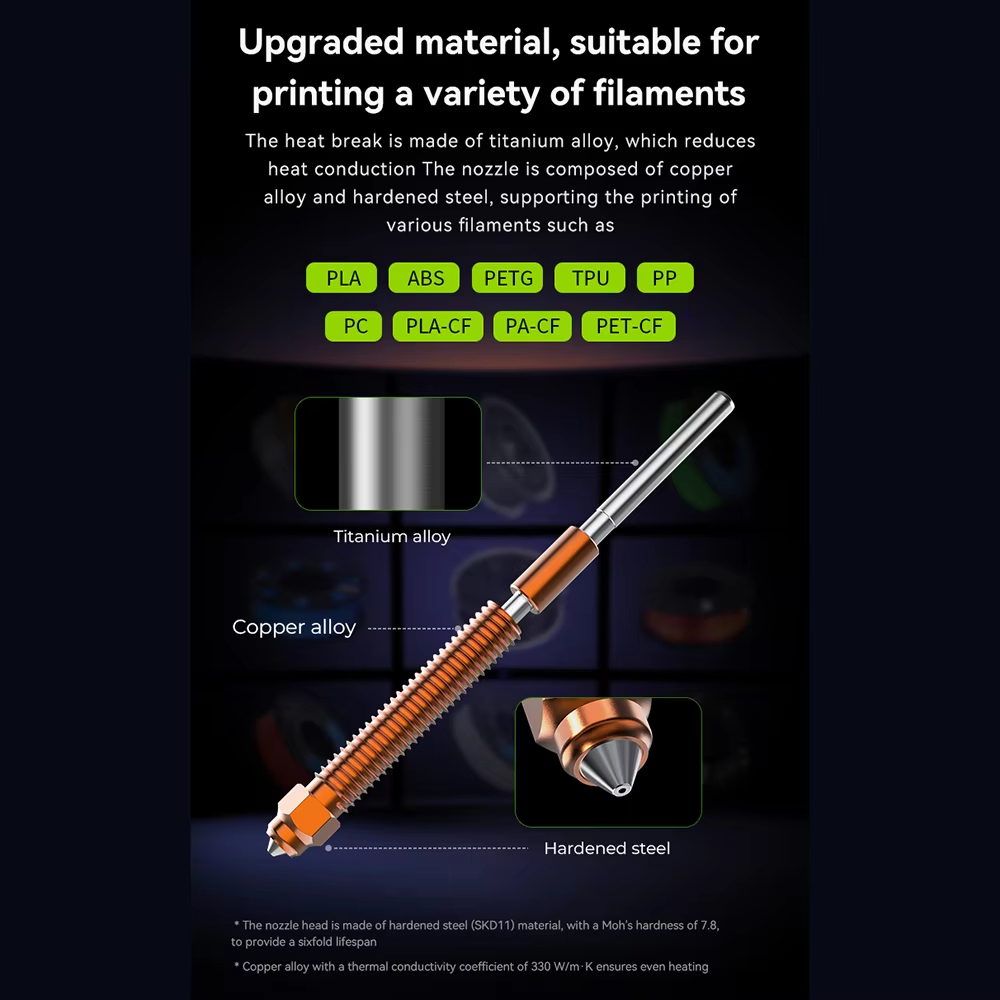 Creality K2/K2 Plus/K2Pro 用ユニコ - Hotend 0.4Mm のレビューと価格