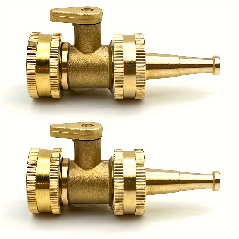 2個/セット真鍮製ガーデンホースノズル-耐久性のある金属製芝 - Nozzle Brass のレビューと価格