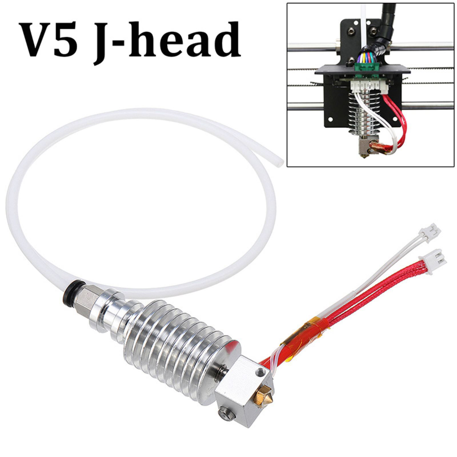 1PC V5 Jヘッドホットエンドキット 0.4mm 12V - Hotend 0.4Mm のレビューと価格