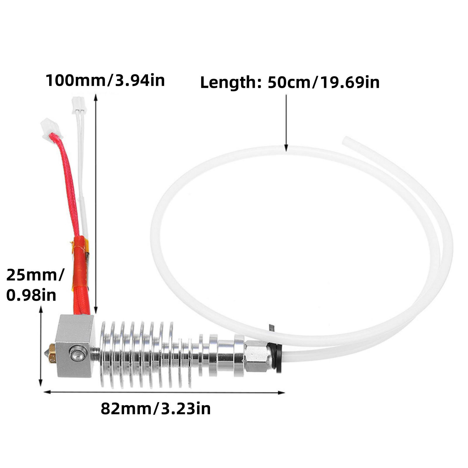 1PC V5 Jヘッドホットエンドキット 0.4mm 12V - Hotend 0.4Mm のレビューと価格