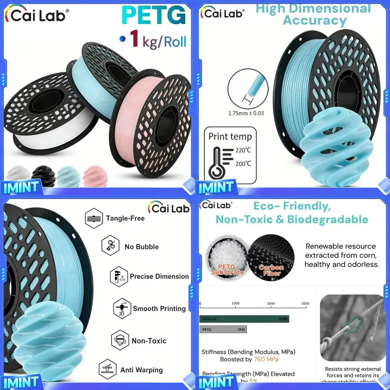 CaiLab PETG フィラメント 1KG、1.75mm  - Petg Filament のレビューと価格