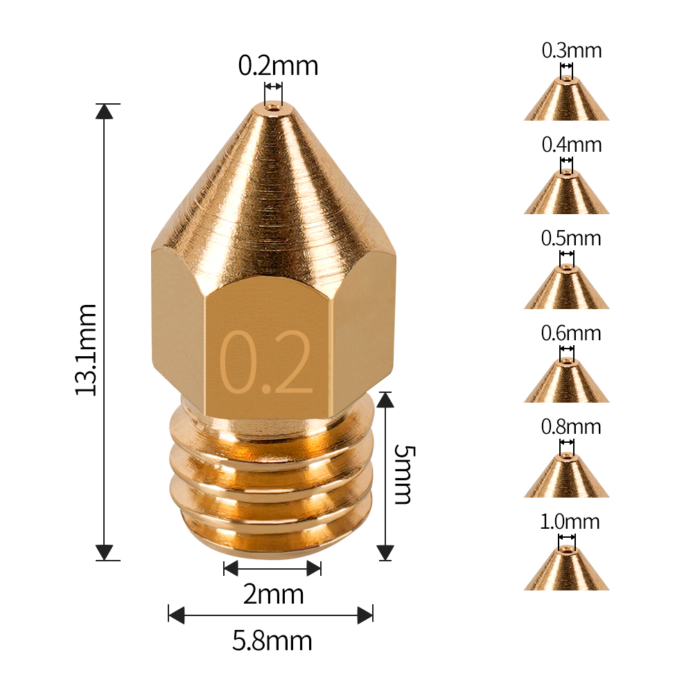 MK7 MK8 ノズル 0.4 ミリメートル 0.3 ミリメ - Direct Drive Extruder のレビューと価格