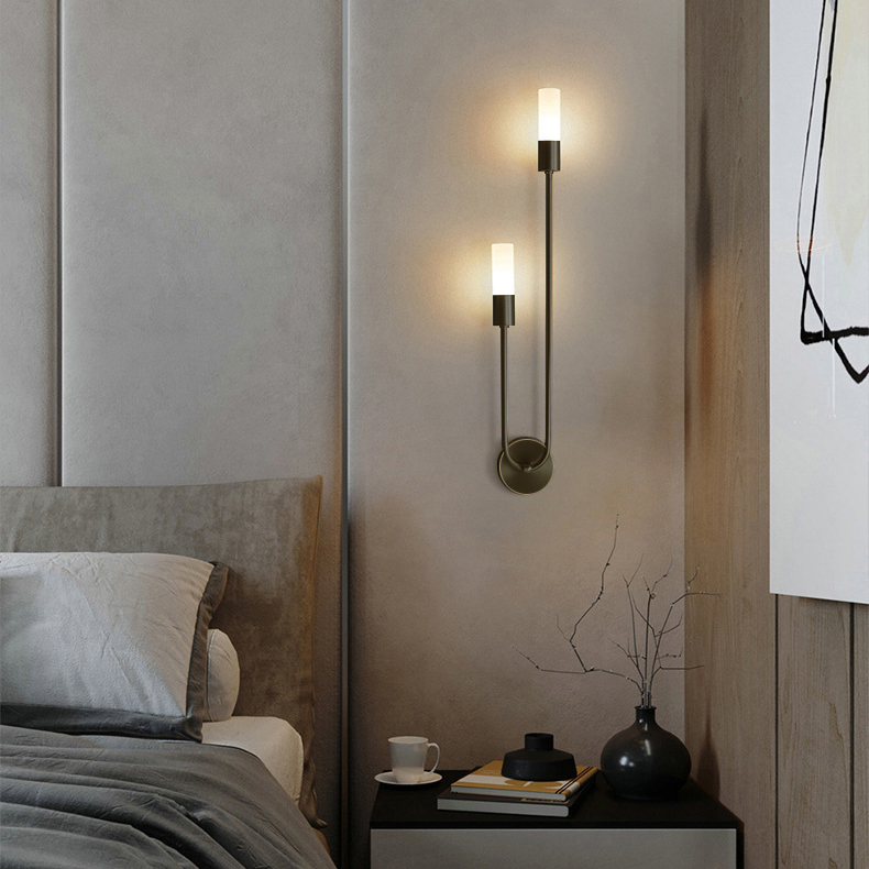 レトロ背景リビングルーム通路寝室ランプベッドサイド北欧クリエ - Glass Bed のレビューと価格