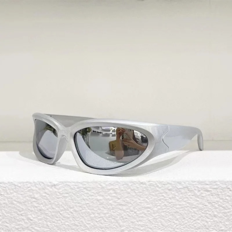 高級 Y2K スポーツパンクサングラス女性抗 UV ゴーグル - Uv Resin のレビューと価格