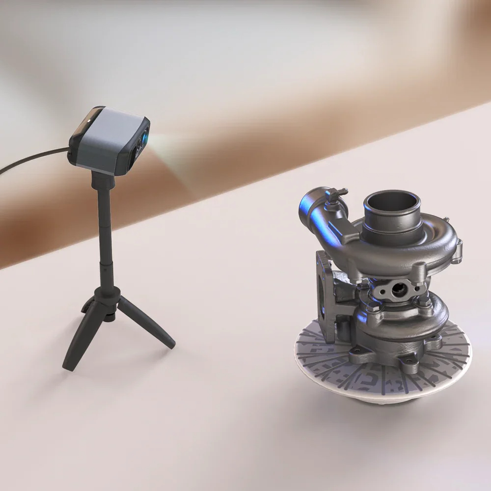 ハンドヘルドブルーライト0.03mm高精度マーカーレススキャ - Handheld 3D Scanner High Precision のレビューと価格