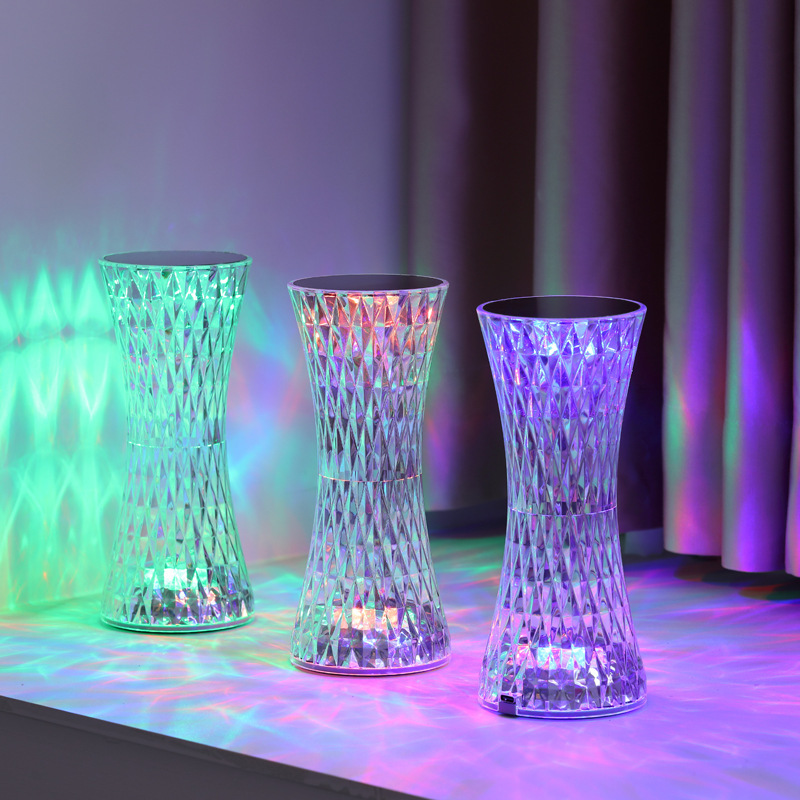 クリスタルベッドサイドテーブルランプクリスマスアクリル装飾ナ - Glass Bed のレビューと価格
