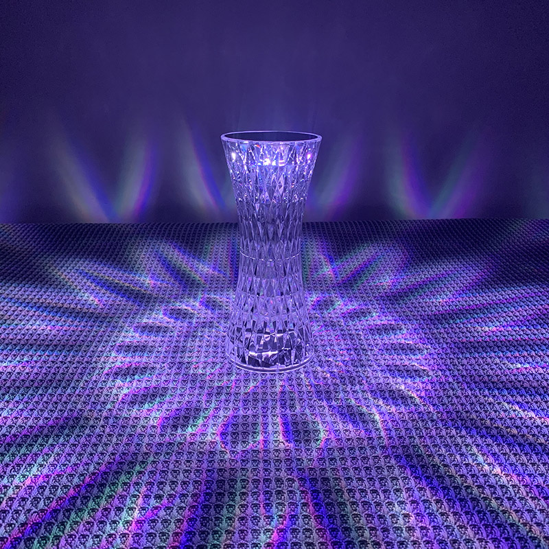 クリスタルベッドサイドテーブルランプクリスマスアクリル装飾ナ - Glass Bed のレビューと価格