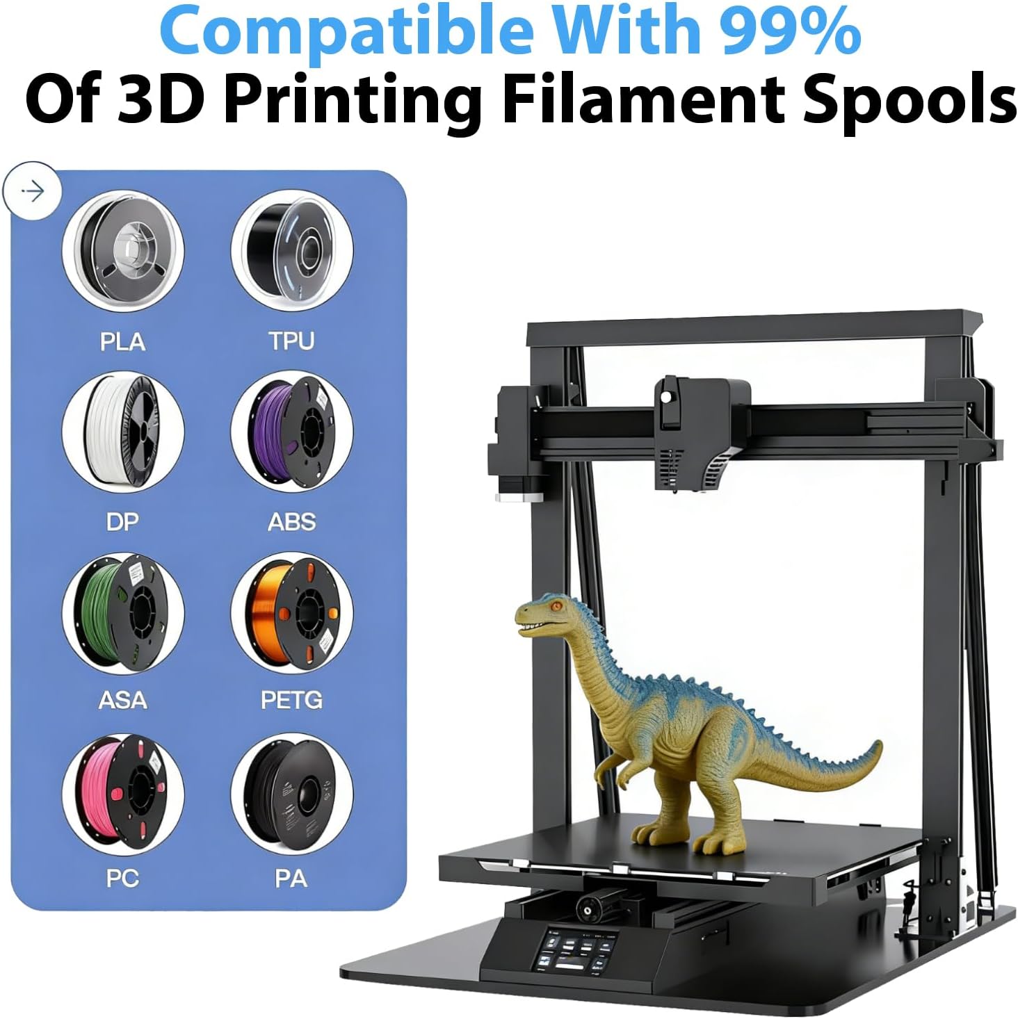 アップグレードされた3Dプリンター用黒色フィラメント収納バッ - Petg Filament のレビューと価格