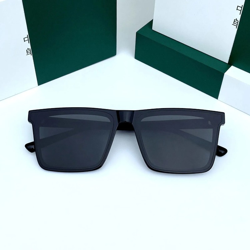 新しい黒のサングラス メンズ ドライビング用UVカットサング - Uv Resin のレビューと価格