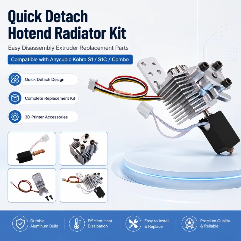 クイックディタッチ式ホットエンドラジエーターアセンブリキット - Hotend Assembly のレビューと価格