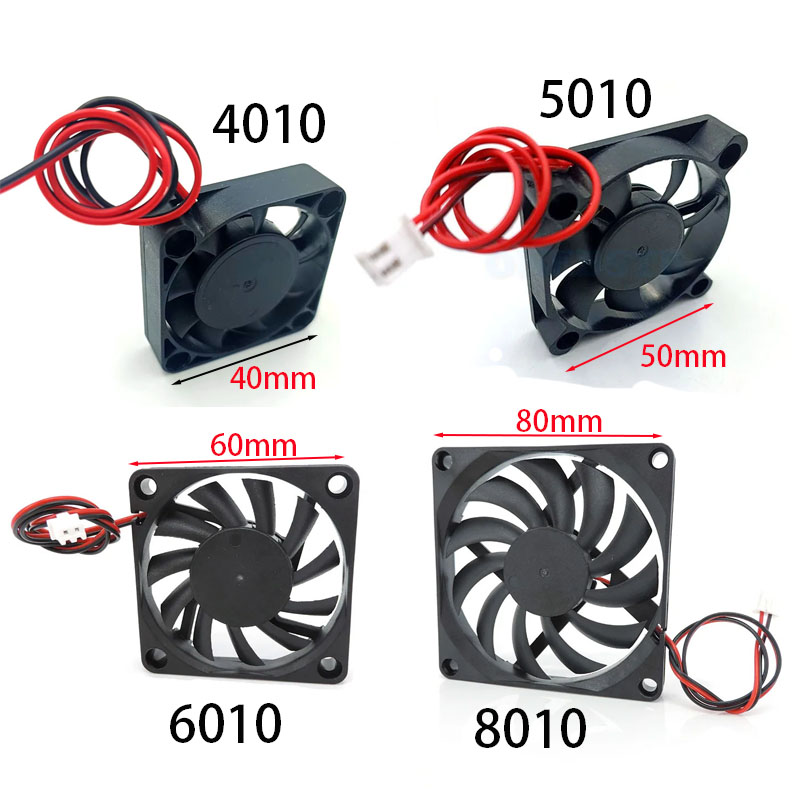 5V 12V 24V冷却ファン 4010 5010 6010 - Extruder のレビューと価格