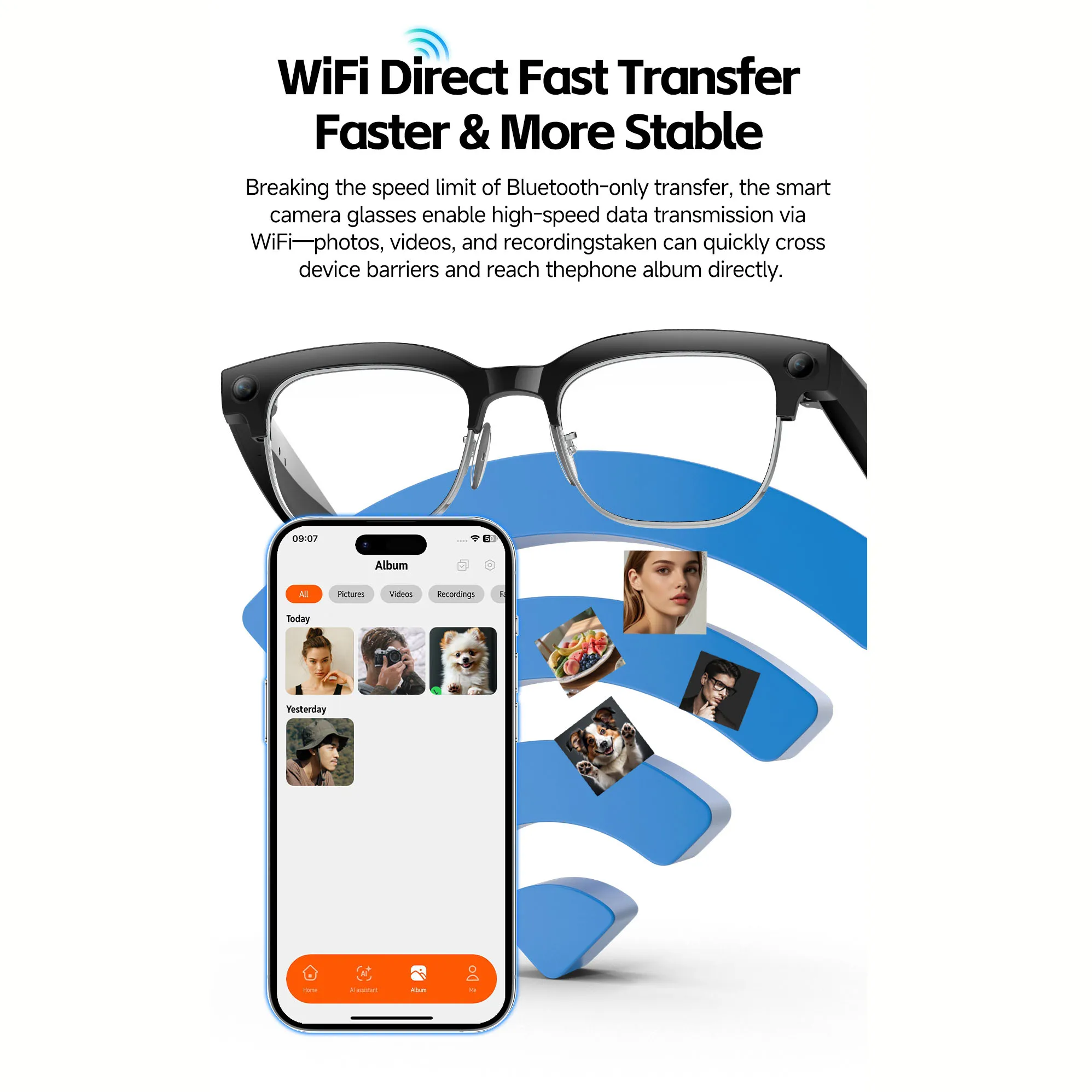 AIスマートグラス：音声起動、Hey Lens、物体認識、タ - Bltouch のレビューと価格