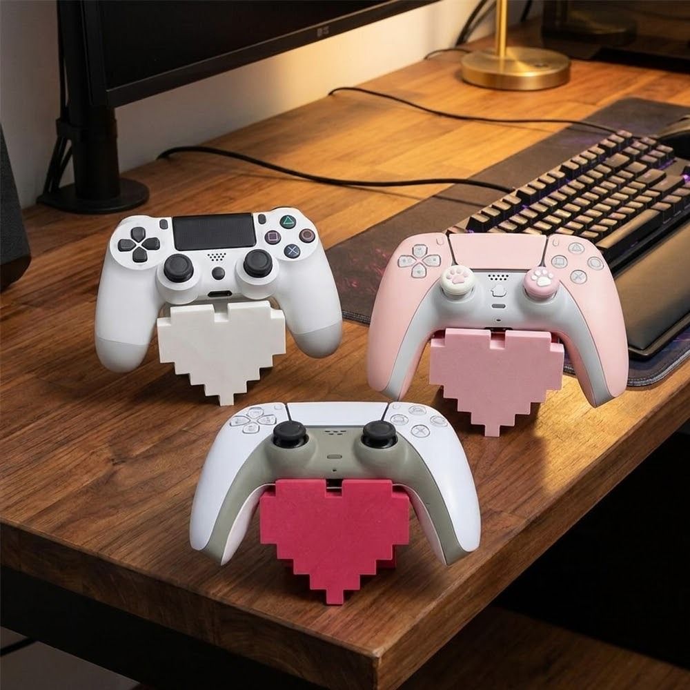 3D プリントされたハート型ゲームスタンド安定したベースプラ - 3D Printer Stand のレビューと価格