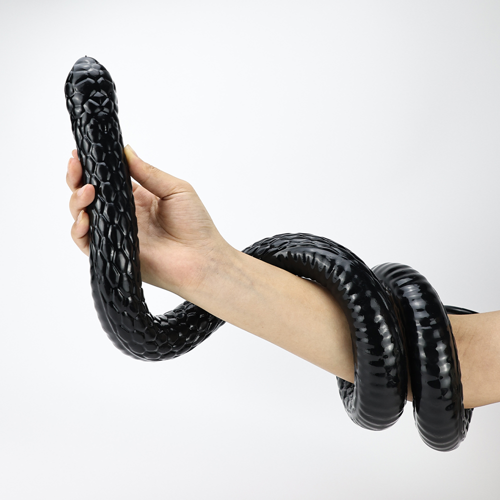 巨大なエクストラロングアナルプラグブラックTPEスネークヘッ - Cobra Extruder のレビューと価格