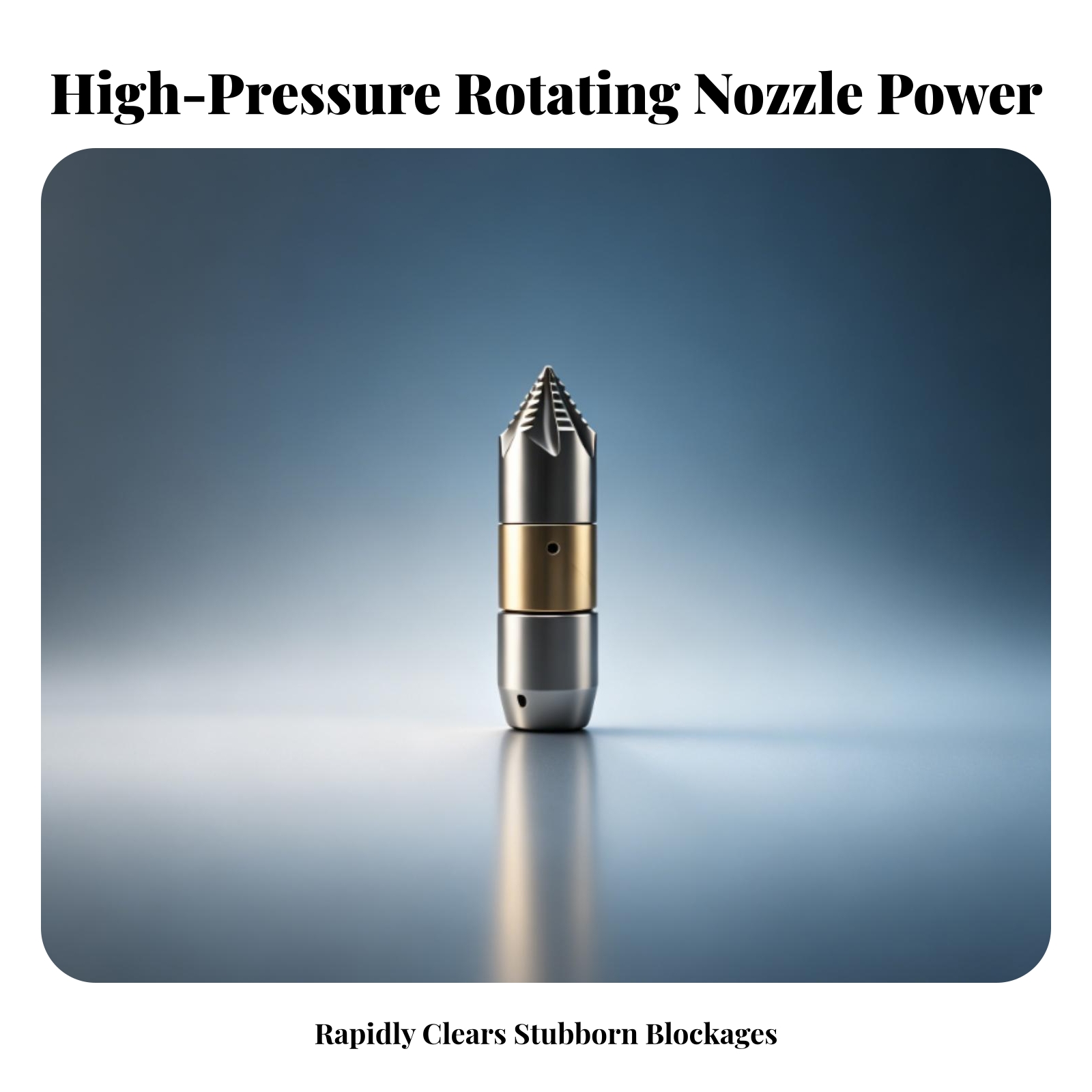 耐摩耗性回転スプレーノズル配管工具回転ノズル銀と真鍮色の鋸歯 - Nozzle Brass のレビューと価格