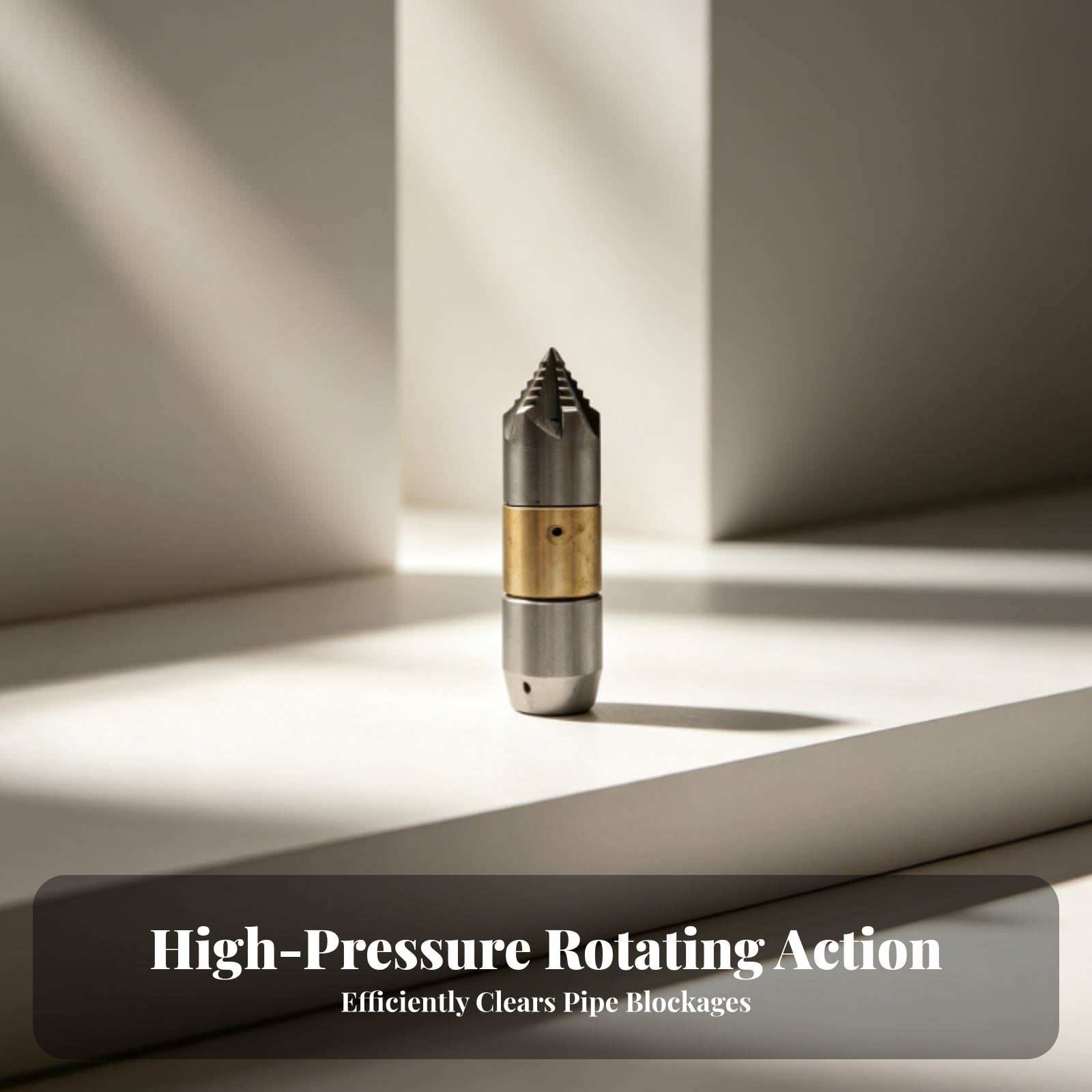 耐摩耗性回転スプレーノズル配管工具回転ノズル銀と真鍮色の鋸歯 - Nozzle Brass のレビューと価格