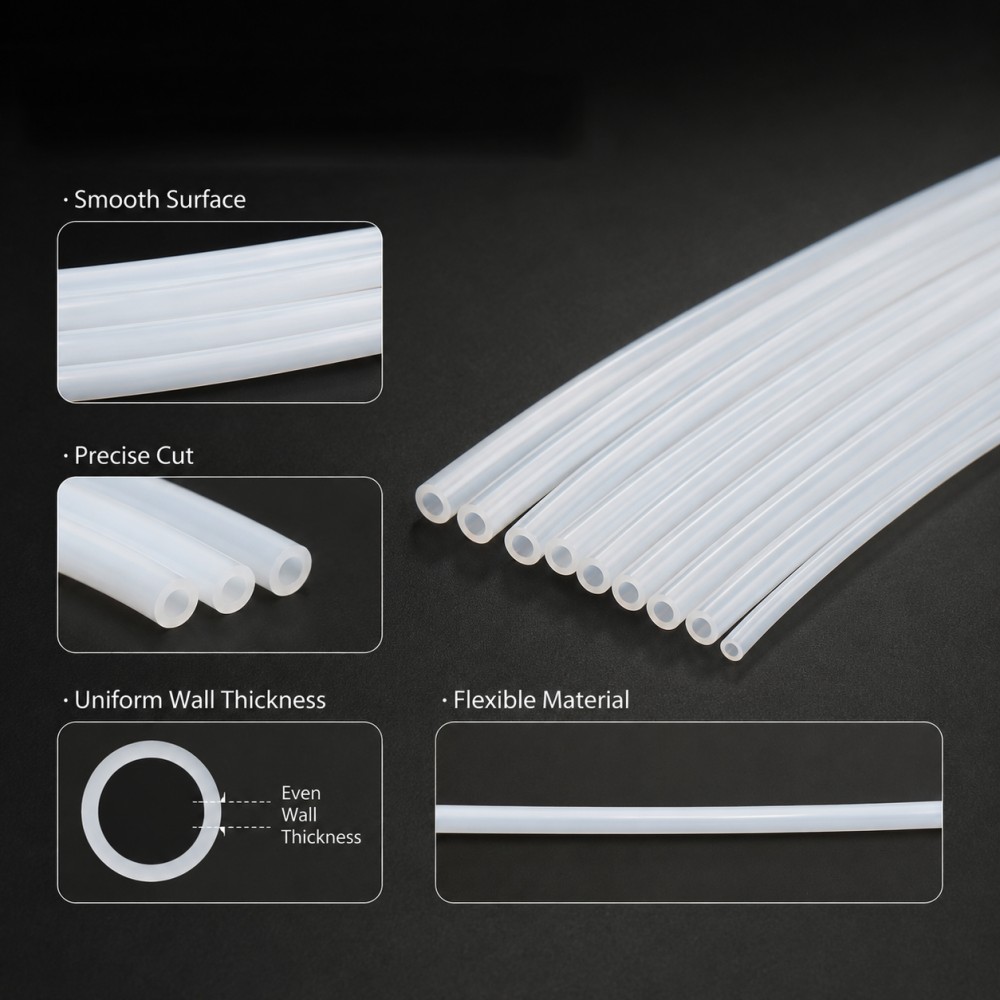 白色PTFEチューブ 絶縁キャピラリー 内径0.3-5mm  - Ptfe Tube のレビューと価格