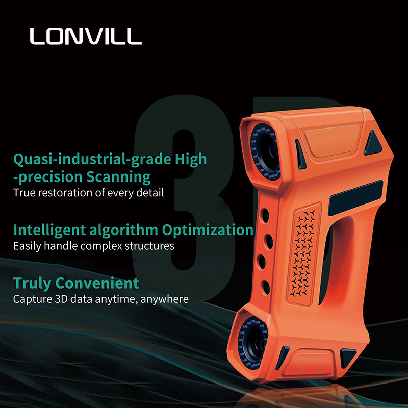 携帯型高精度レーザー3Dボリュームスキャン装置、カメラ式寸法 - Handheld 3D Scanner High Precision のレビューと価格