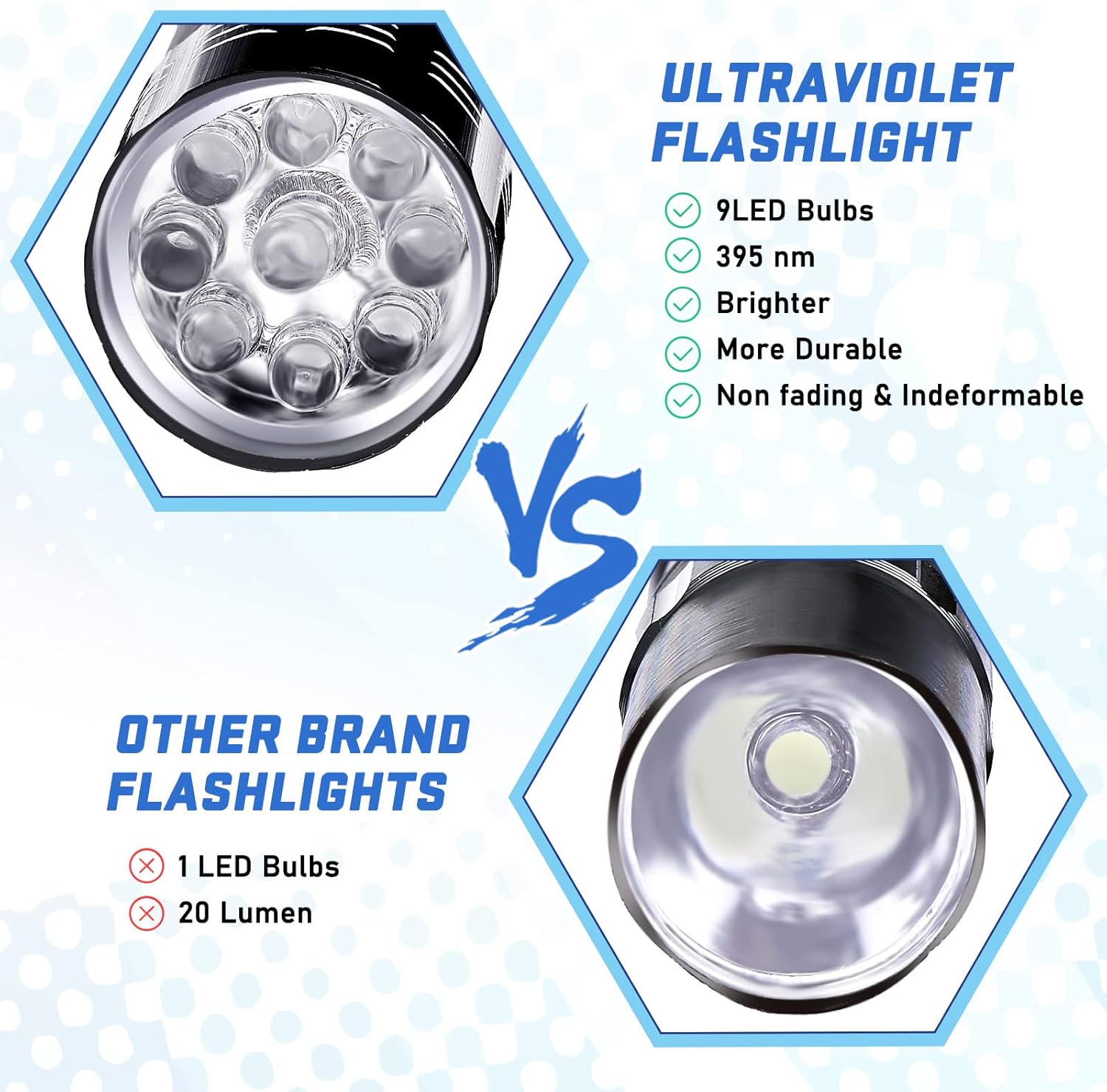 9LED懐中電灯 UVレジン硬化ランプ ライト LED 39 - Uv Resin のレビューと価格