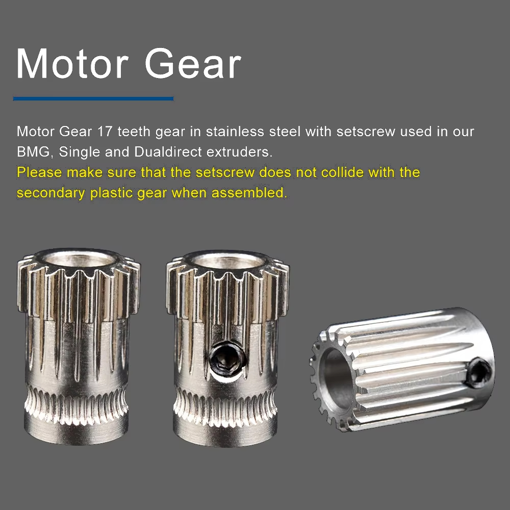 デュアルドライブギア強化鋼製アップグレードキット。BMGエク - Direct Drive Extruder のレビューと価格