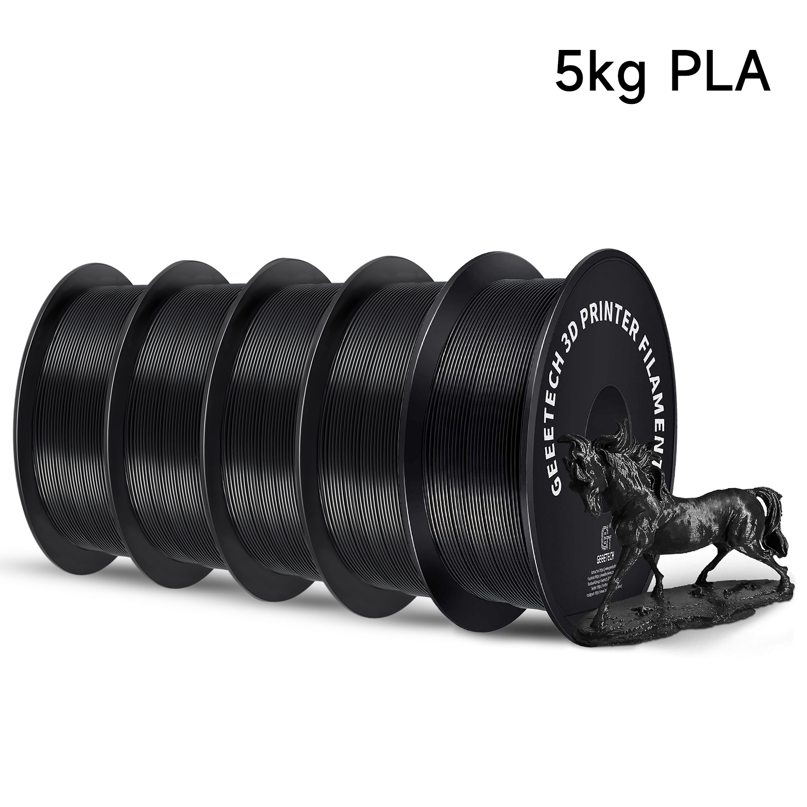Geeetech 5Kg 標準 PLA フィラメント 1.7 - Filament 1.75 のレビューと価格
