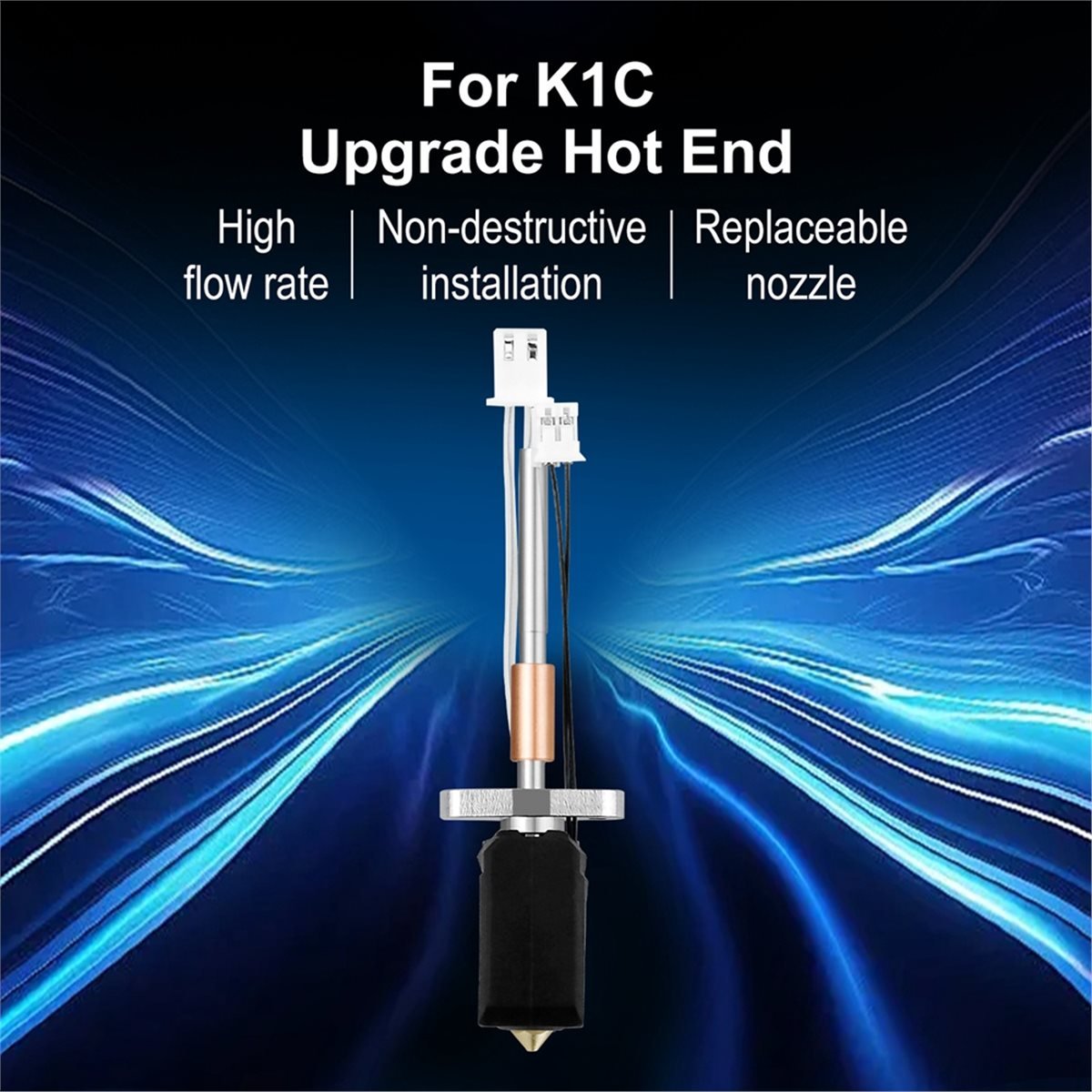 K1C ホットエンド交換用ノズル真鍮 0.4mm 用アップグ - Hotend Assembly のレビューと価格