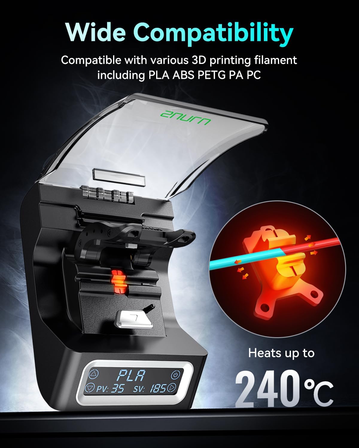 SUNLU FC01 フィラメントコネクター 急速加熱 3D - Tpu Filament のレビューと価格