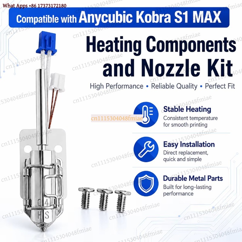 Anycubic Kobra S1 MAX ヒートノズルキッ - Hotend Assembly のレビューと価格