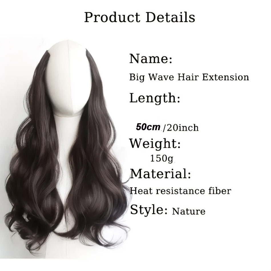 20インチV字型ボディウェーブ合成クリップ式ヘアエクステンシ - Resin Vat のレビューと価格