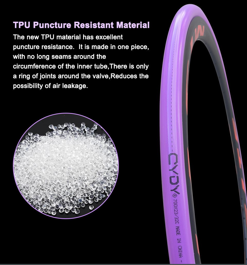 46g CYDY TPU グラベル自転車用インナーチューブ  - Filament 1.75 のレビューと価格