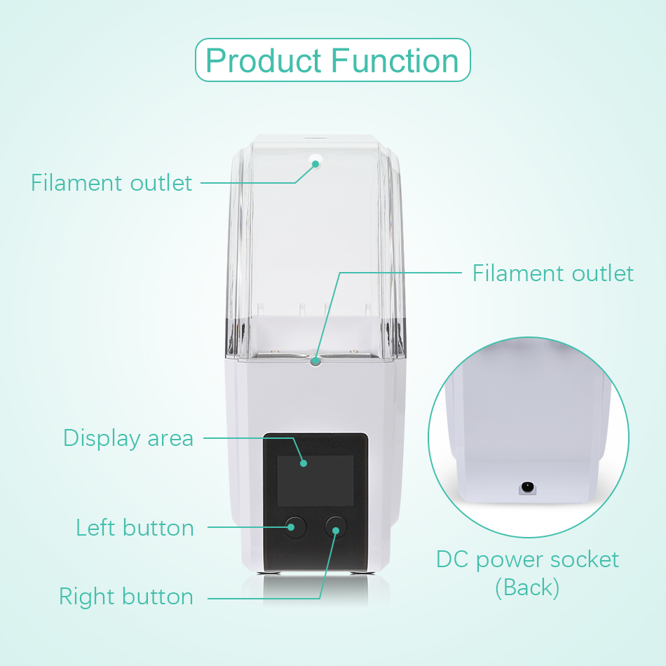 Sunlu-3Dプリンター用フィラメントドライヤーボックス, - Filament 1.75 のレビューと価格